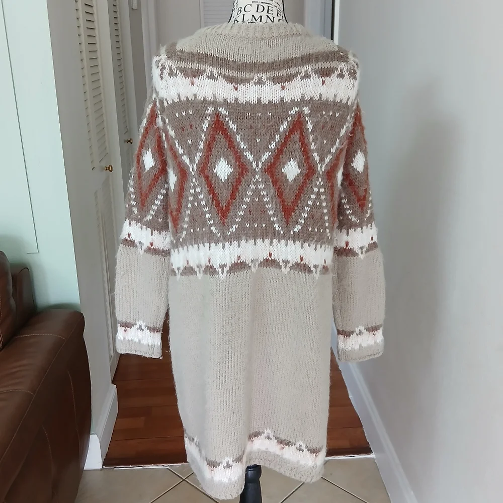 Free People Frosted Fair‎ Isle Cardigan